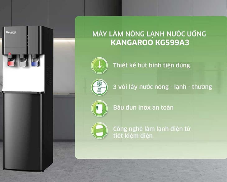 Cây nước nóng lạnh Kangaroo KG599A3