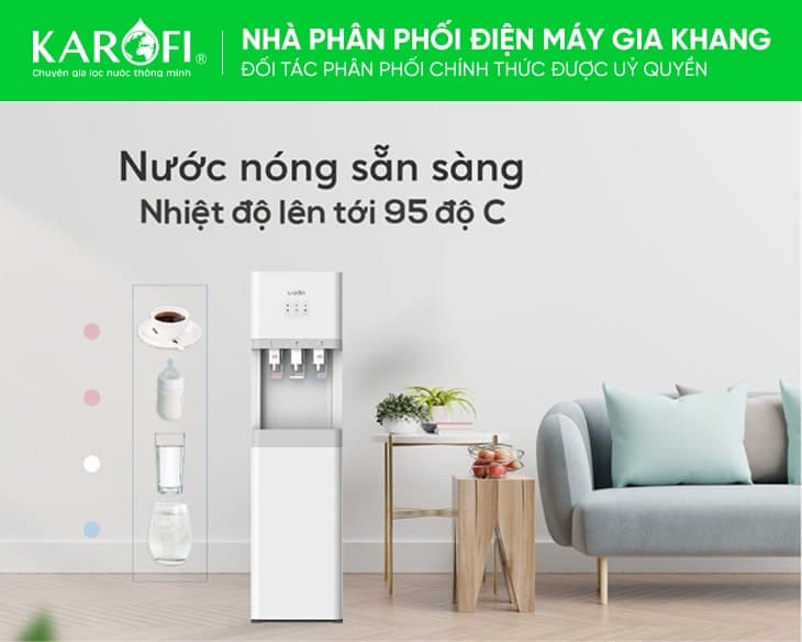 Cây nước nóng lạnh nguội Karofi HCV208