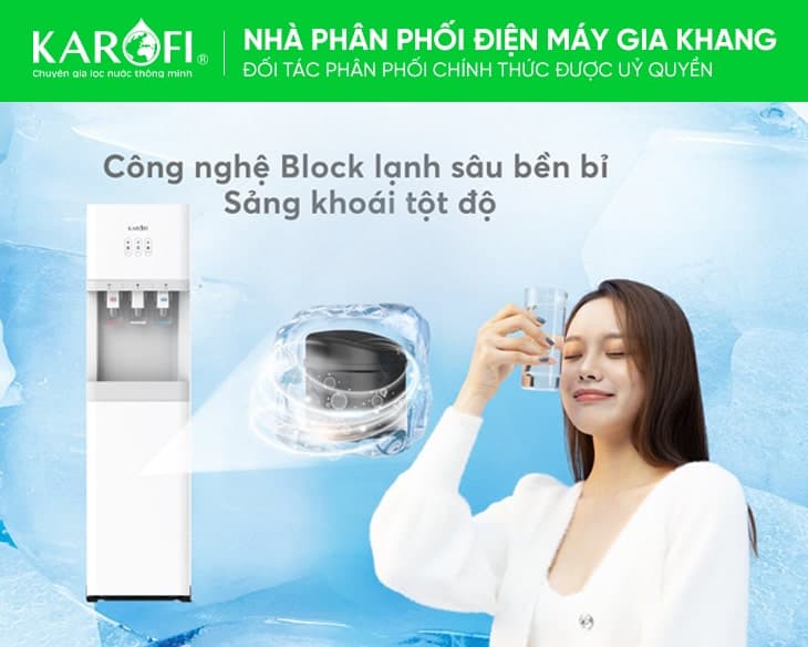 Cây nước nóng lạnh nguội Karofi HCV208