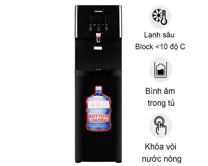 Cây nước nóng lạnh Toshiba RWF-W1830BV(K)