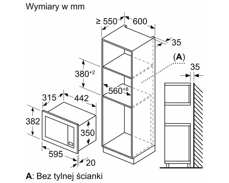 Lò vi sóng âm tủ Bosch 20 lít BEL620MB3