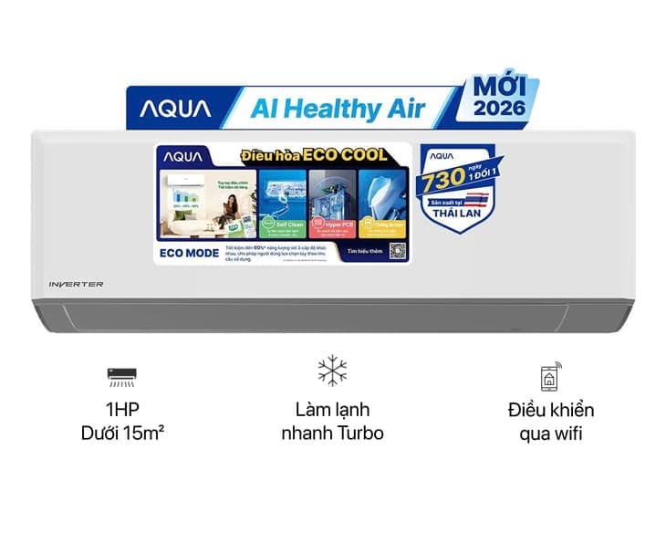 Máy lạnh Aqua Inverter 1 HP AQA-RV10EA