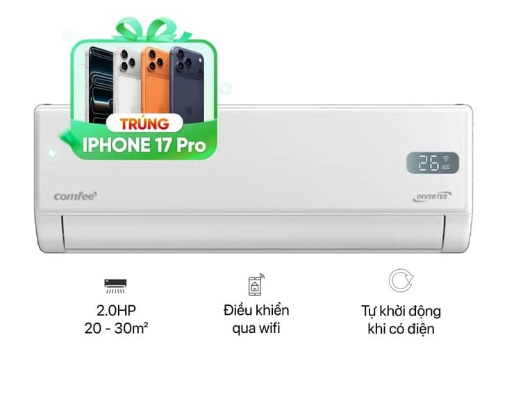 Máy lạnh Comfee Inverter 2 HP CFS-18VGXF