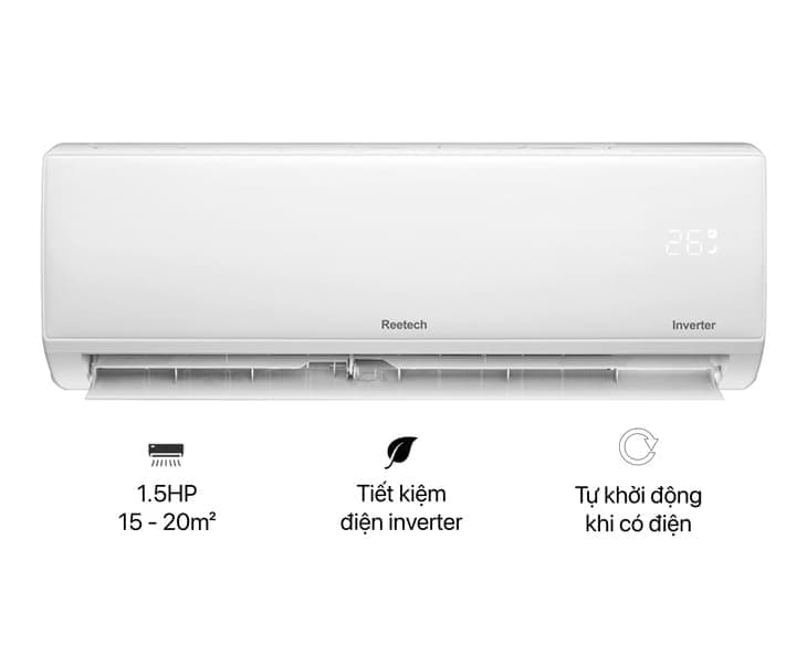 Máy lạnh Reetech Inverter 1.5 HP RTV12