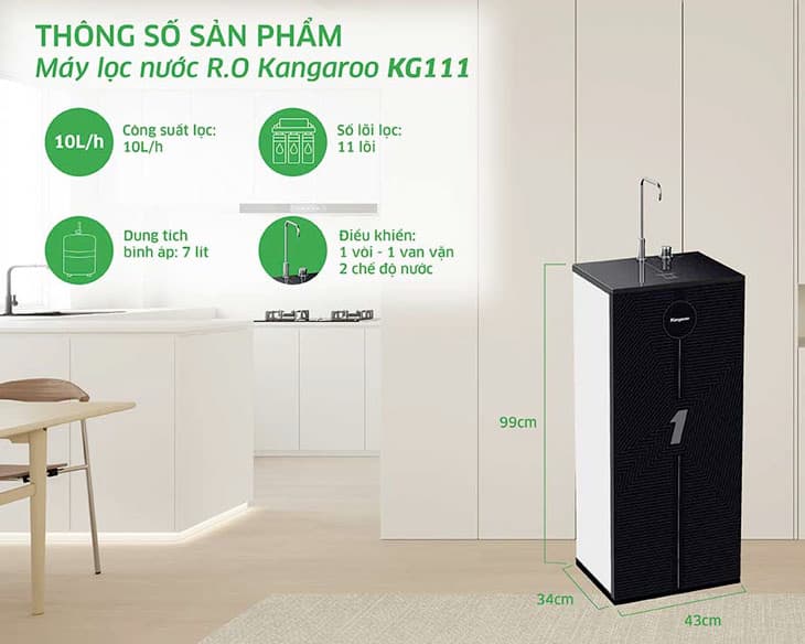 Máy lọc nước Hydrogen Kangaroo KG111
