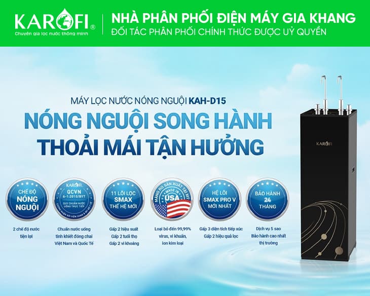Máy lọc nước Karofi KAH-D15