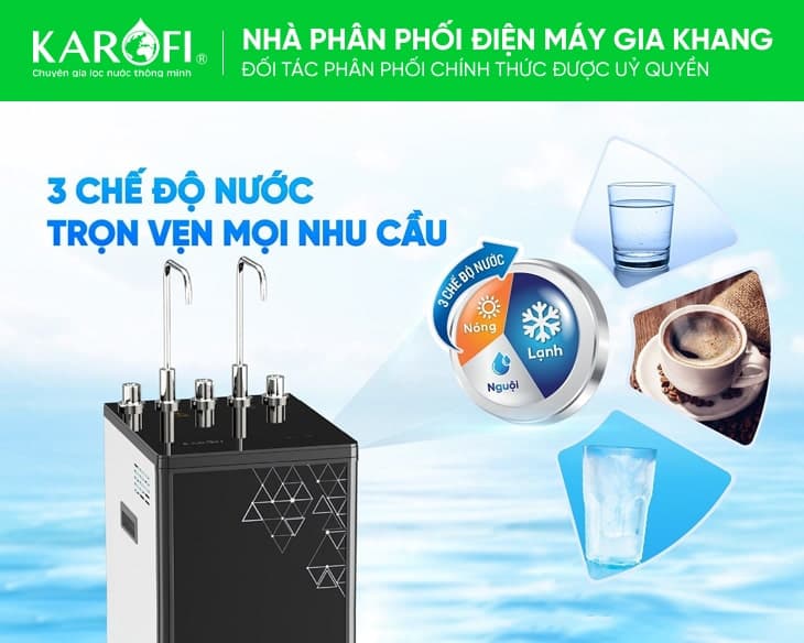 Máy lọc nước nóng lạnh Karofi KAD-D66S
