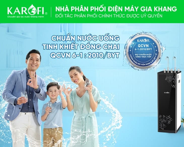 Máy lọc nước nóng lạnh Karofi KAD-D66S
