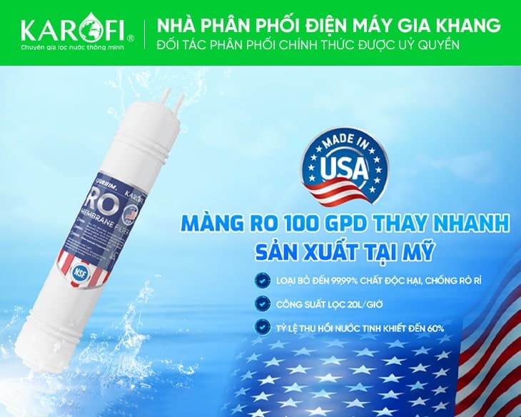 Máy lọc nước nóng lạnh Karofi KAD-D69
