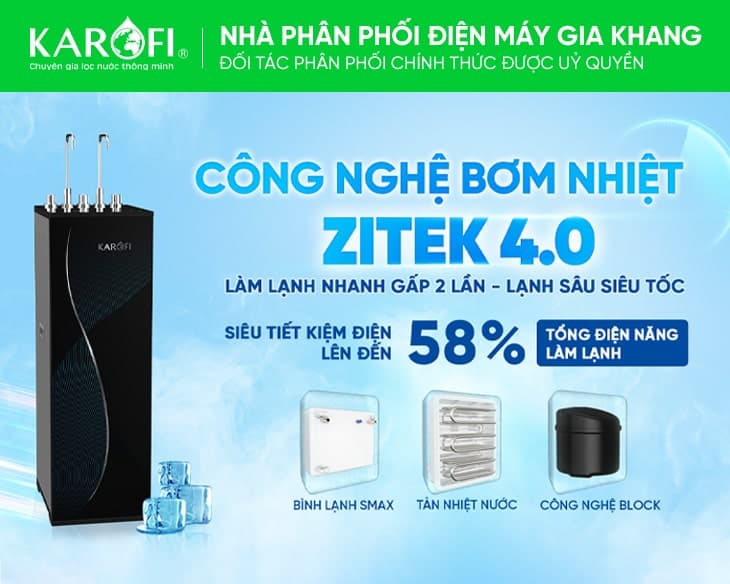 Máy lọc nước nóng lạnh Karofi KAD-D69