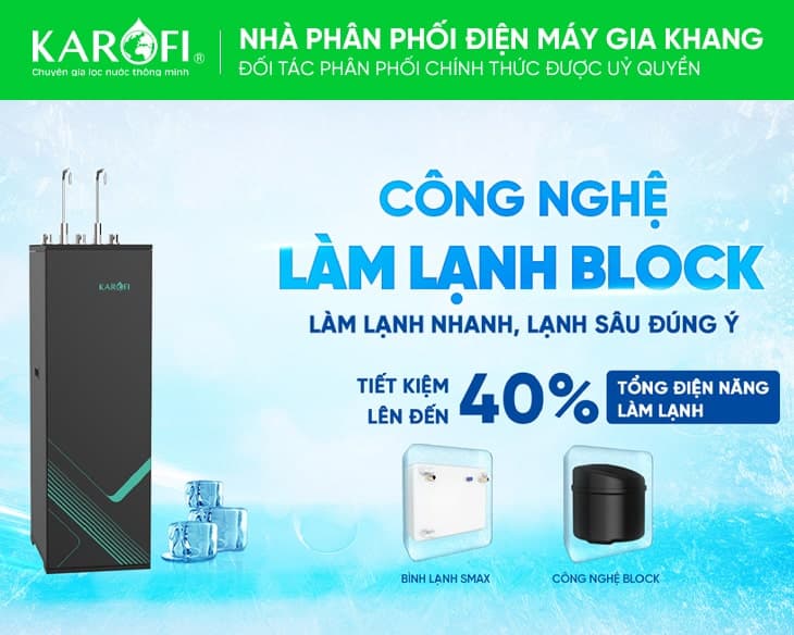 Máy lọc nước nóng lạnh Karofi KAD-M68