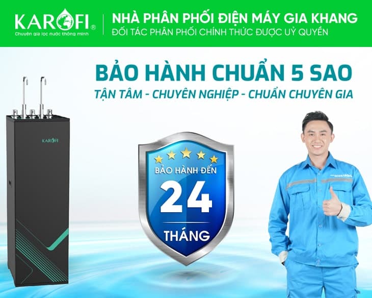 Máy lọc nước nóng lạnh Karofi KAD-M68