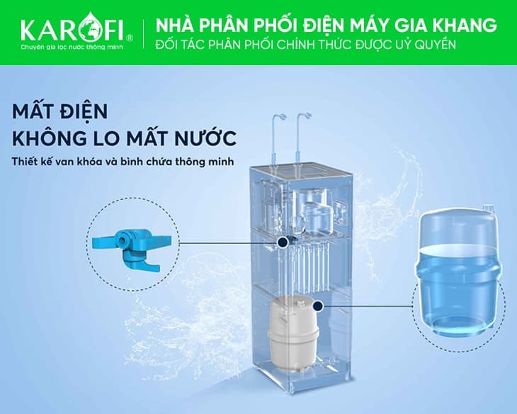 Máy lọc nước nóng lạnh Karofi KAD-N89