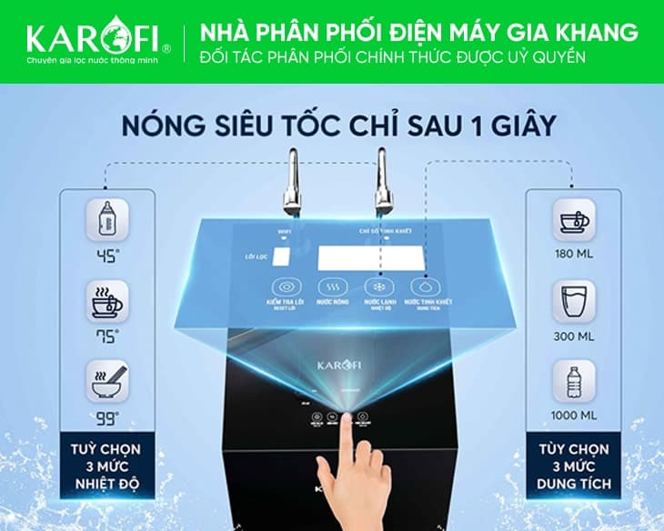 Máy lọc nước nóng lạnh Karofi KAD-N89