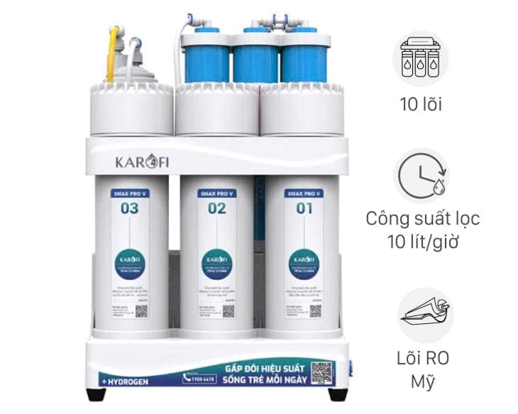 Máy lọc nước RO Karofi KAQ-U03 Pro