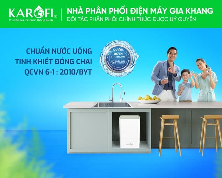 Máy lọc nước RO Karofi KAQ-U65