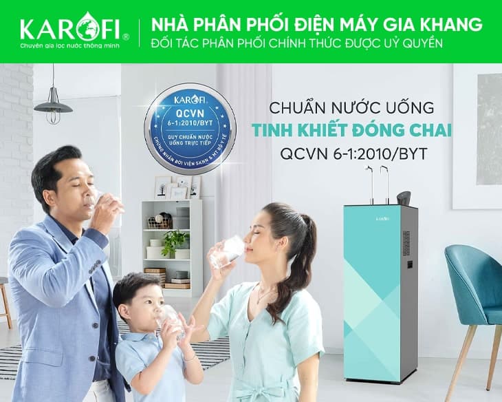 Máy lọc nước RO nóng lạnh Karofi KAD-N91