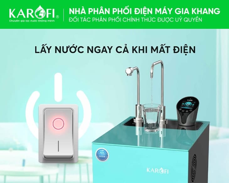 Máy lọc nước RO nóng lạnh Karofi KAD-N91