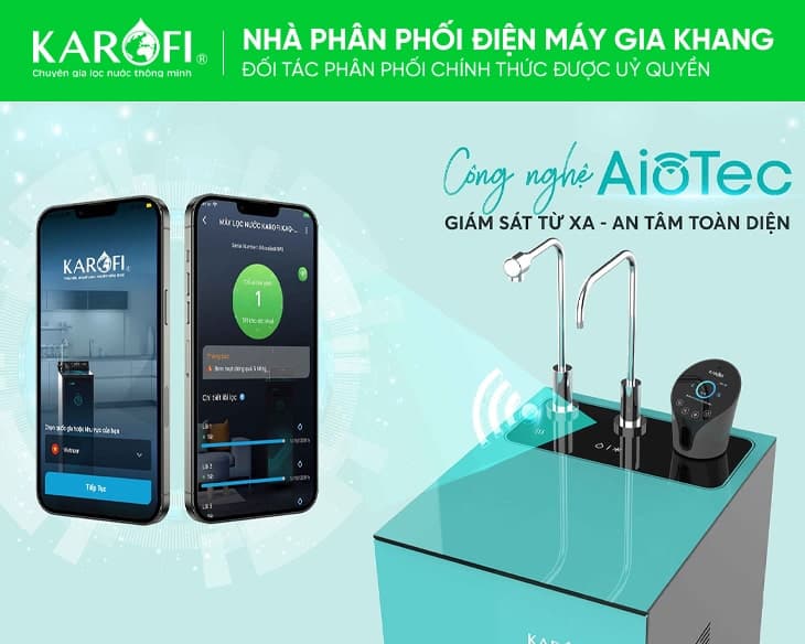 Máy lọc nước RO nóng lạnh Karofi KAD-N91