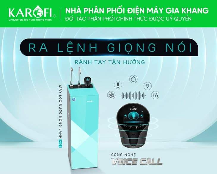 Máy lọc nước RO nóng lạnh Karofi KAD-N91
