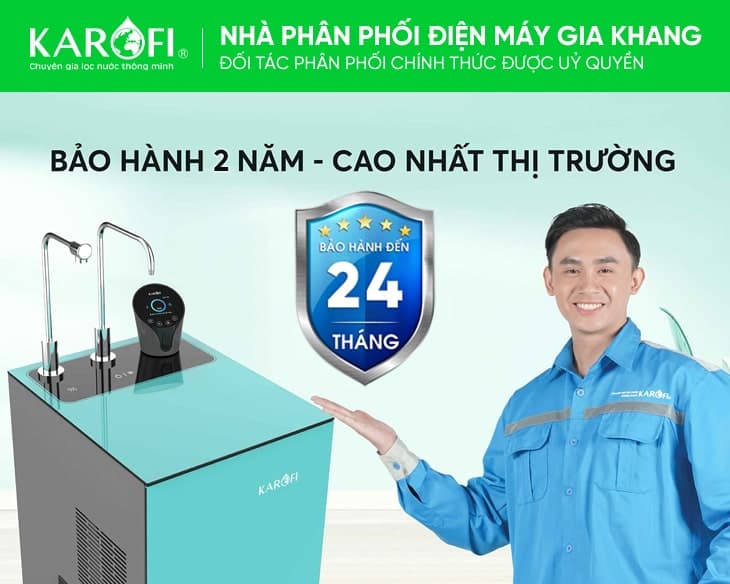 Máy lọc nước RO nóng lạnh Karofi KAD-N91