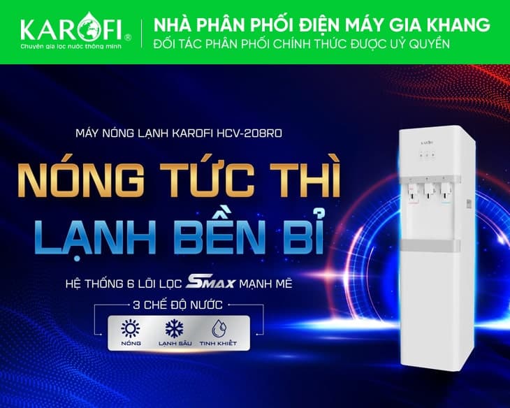 Máy nóng lạnh Karofi HCV208RO