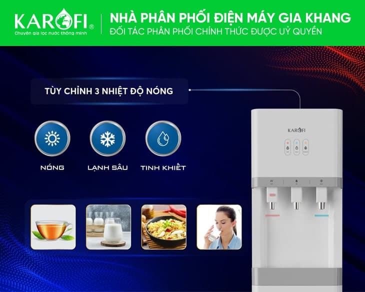 Máy nóng lạnh Karofi HCV208RO