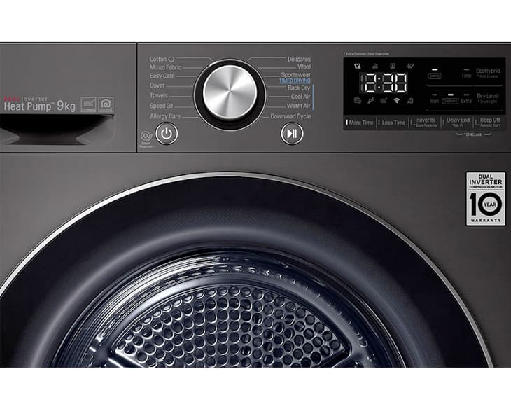 Máy Sấy Bơm Nhiệt LG 9 Kg DVHP09B