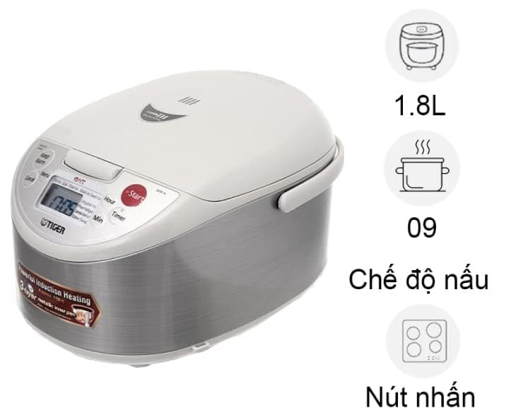 Nồi cơm cao tần Tiger 1.8 lít JKW-A18W