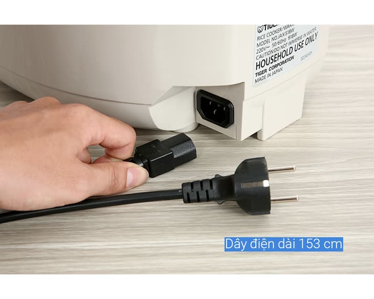 Nồi cơm điện tử Tiger 1.8 lít JAX-S18W
