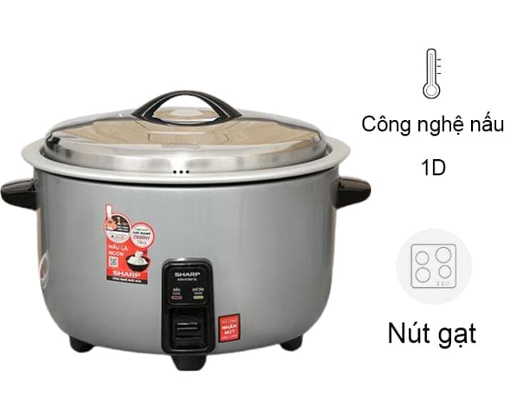 Nồi cơm nắp rời Sharp 9 lít KSH-H90V-SL