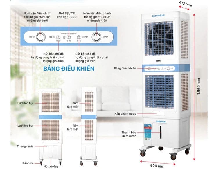 Quạt điều hòa Daikiosan DM211