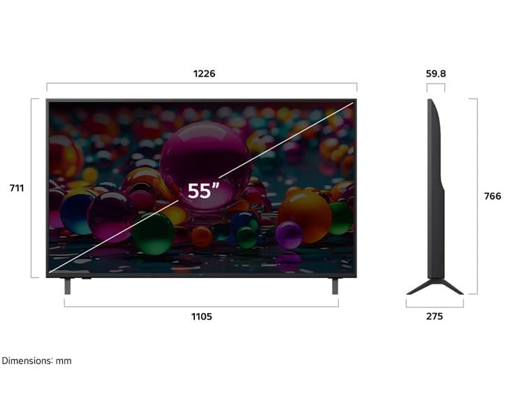 Smart Tivi LG AI 4K 55 Inch 55UA8450PSA