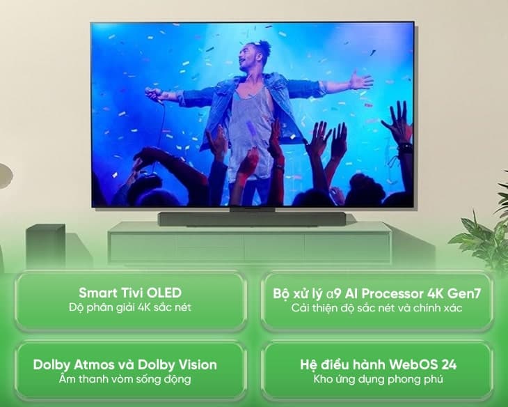 Smart Tivi OLED LG 4K 65 Inch 65C4PSA